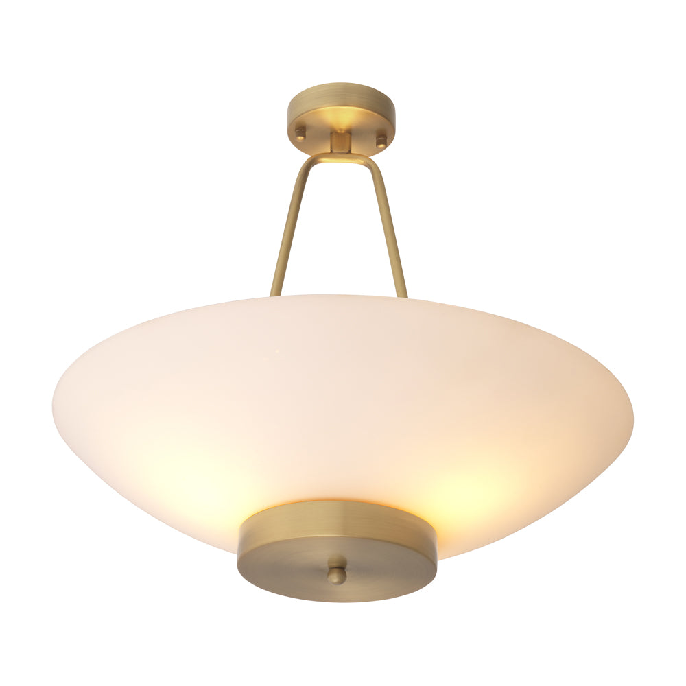 Product photograph of Eichholtz Planeta Ceiling Lamp In Antique Brass from Olivia's.