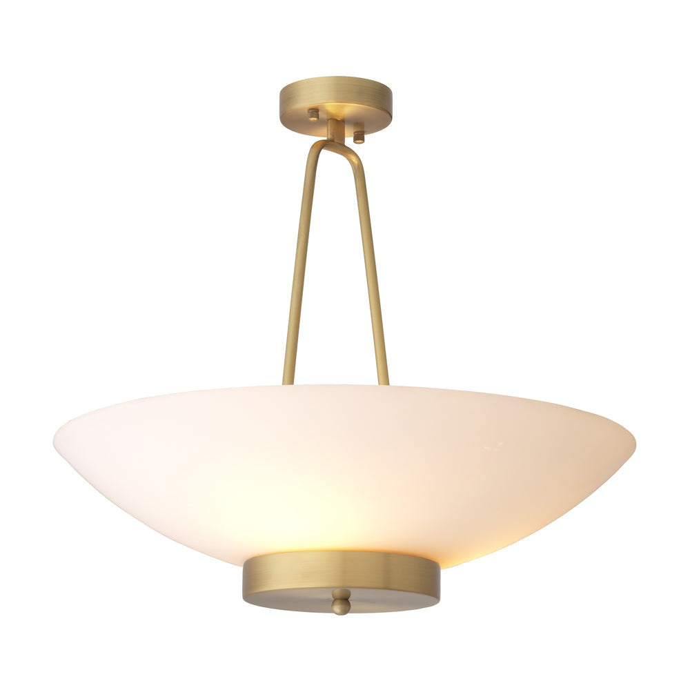 Product photograph of Eichholtz Planeta Ceiling Lamp In Antique Brass from Olivia's.