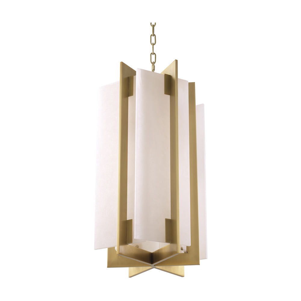 Product photograph of Eichholtz Lugano Chandelier In Antique Brass from Olivia's.