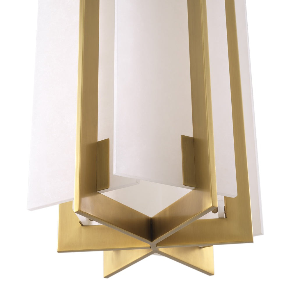 Product photograph of Eichholtz Lugano Chandelier In Antique Brass from Olivia's.