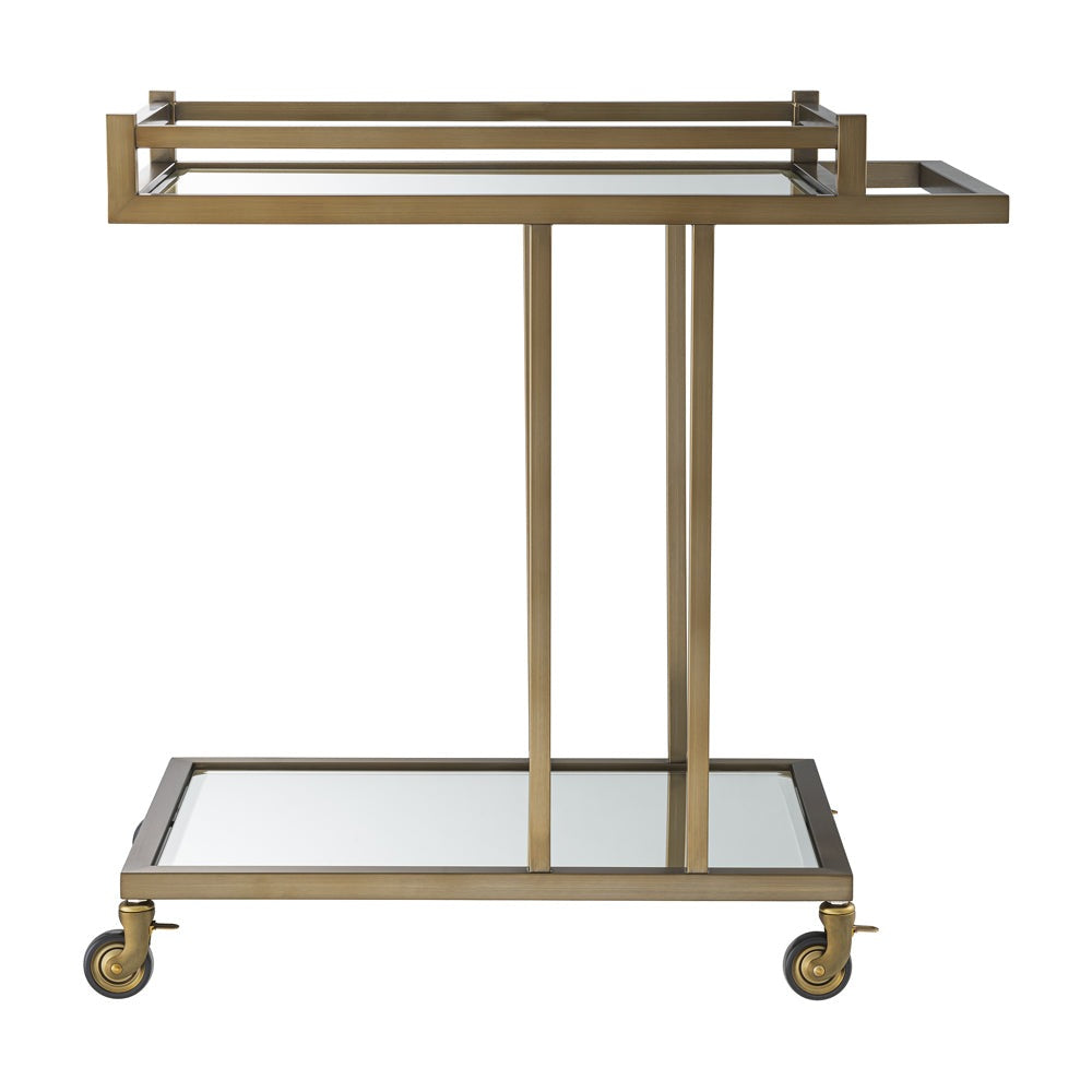 Product photograph of Eichholtz Beverly Hills Trolley In Brushed Brass from Olivia's.