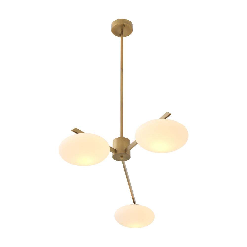 Product photograph of Eichholtz Small Evergreen Rectangular Chandelier In Antique Brass from Olivia's.