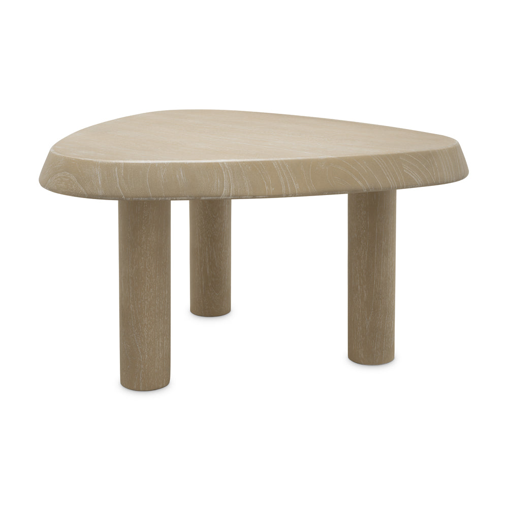 Product photograph of Eichholtz Large Bri L Coffee Table In Washed Veneer Outlet from Olivia's.