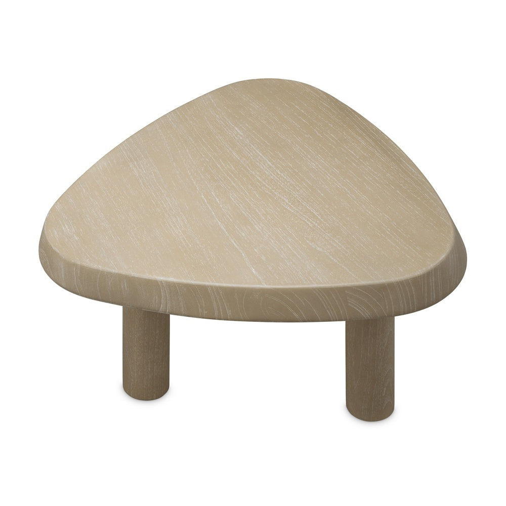 Product photograph of Eichholtz Large Bri L Coffee Table In Washed Veneer from Olivia's.