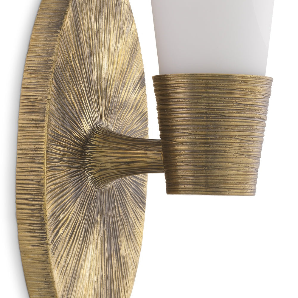 Eichholtz Single Nolita Wall Lamp in Vintage Brass