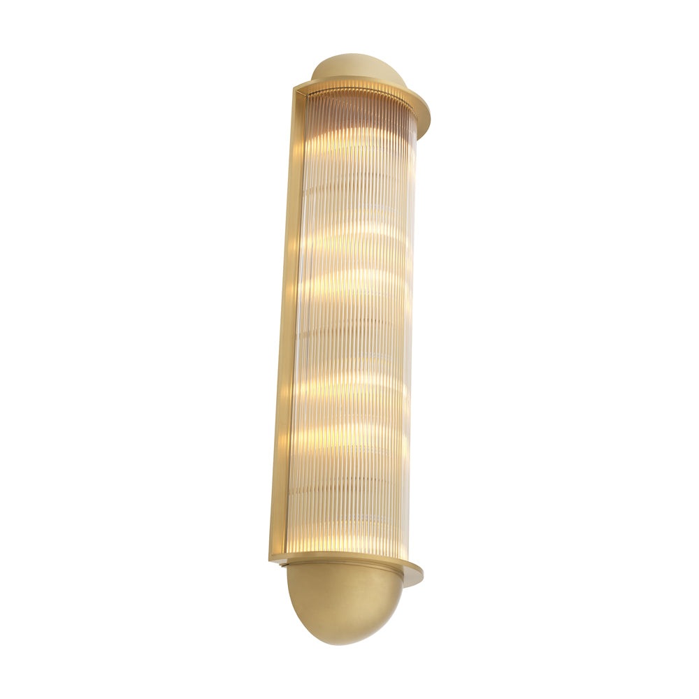 Product photograph of Eichholtz Paolino Wall Lamp In Antique Brass from Olivia's.