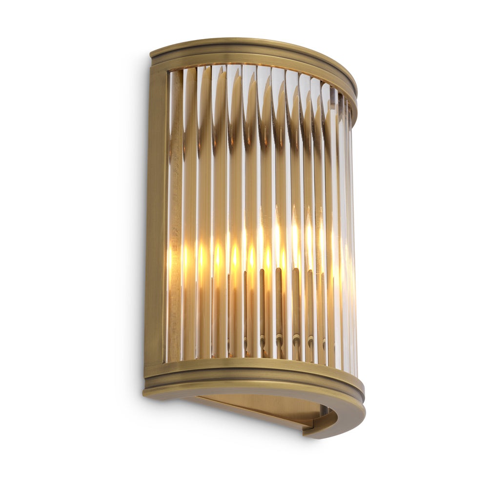 Product photograph of Eichholtz Alice Wall Lamp In Antique Brass from Olivia's.