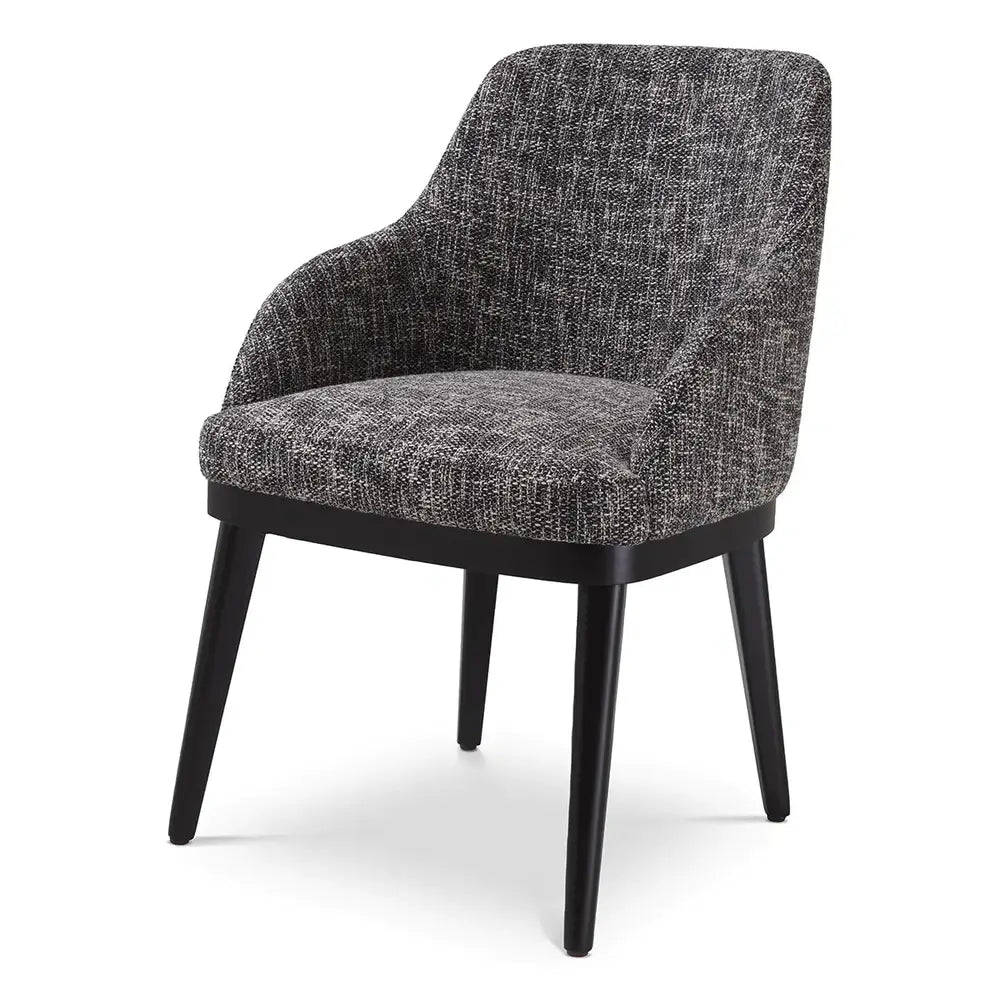 Product photograph of Eichholtz Costa Dining Chair In Cambon Black from Olivia's