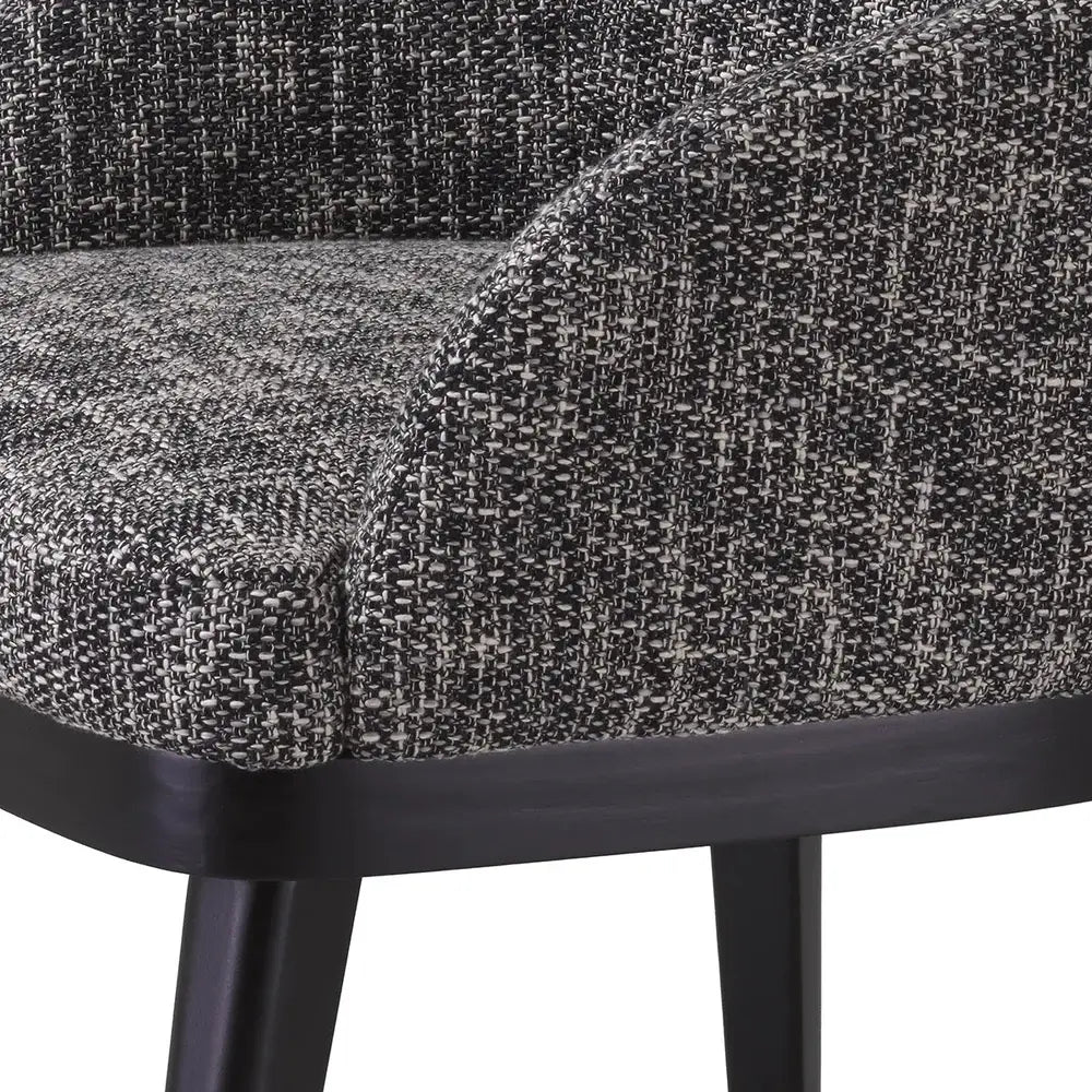 Product photograph of Eichholtz Costa Dining Chair In Cambon Black from Olivia's.