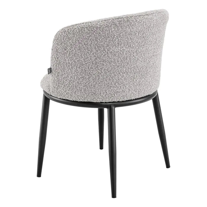 Product photograph of Eichholtz Set Of 2 Filmore Dining Chairs In Boucl Grey from Olivia's.