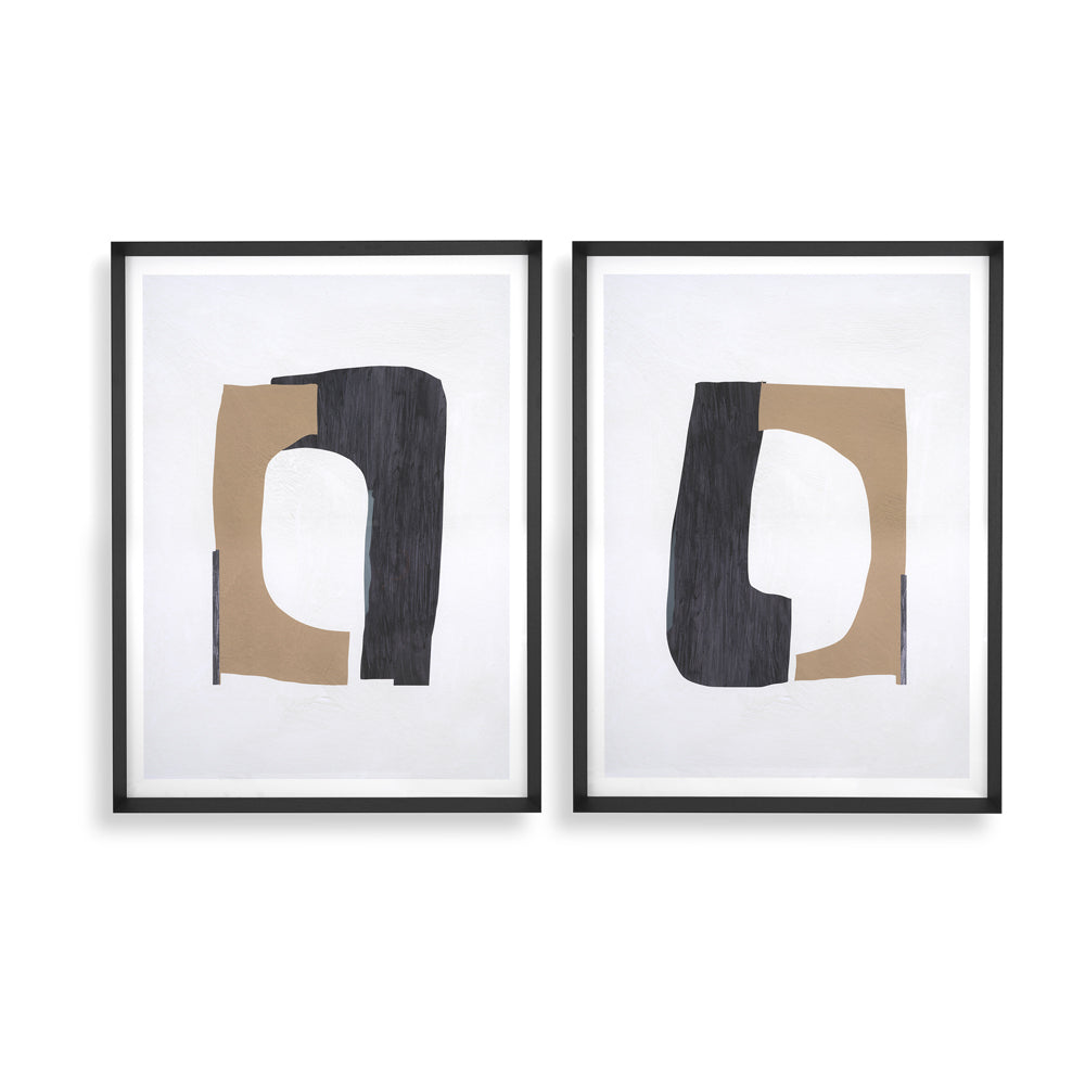 Product photograph of Eichholtz Set Of 2 Cardboard Cutouts Art Prints from Olivia's