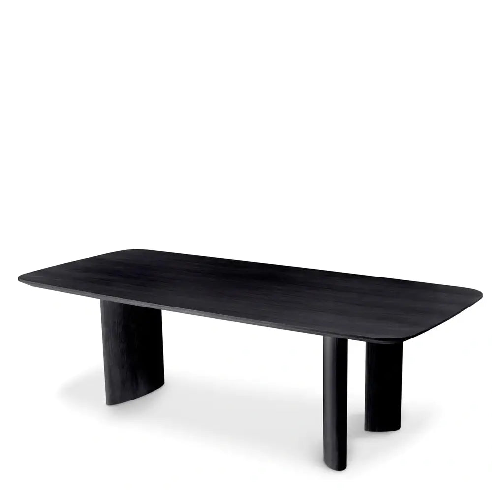 Product photograph of Eichholtz Harmonie Dining Table In Black Veneer from Olivia's