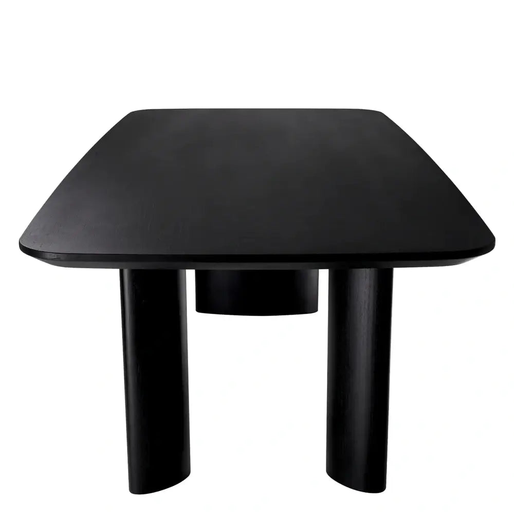 Product photograph of Eichholtz Harmonie Dining Table In Black Veneer from Olivia's.