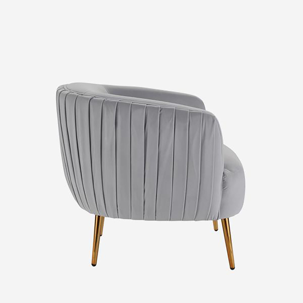 Product photograph of Andrew Martin Pippa Occasional Chair Grey from Olivia's.