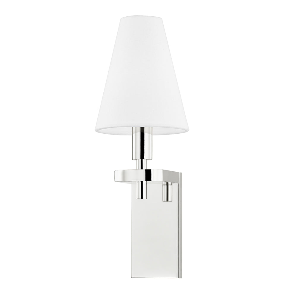 Product photograph of Hudson Valley Lighting Dooley Wall Sconce Polished Nickel from Olivia's