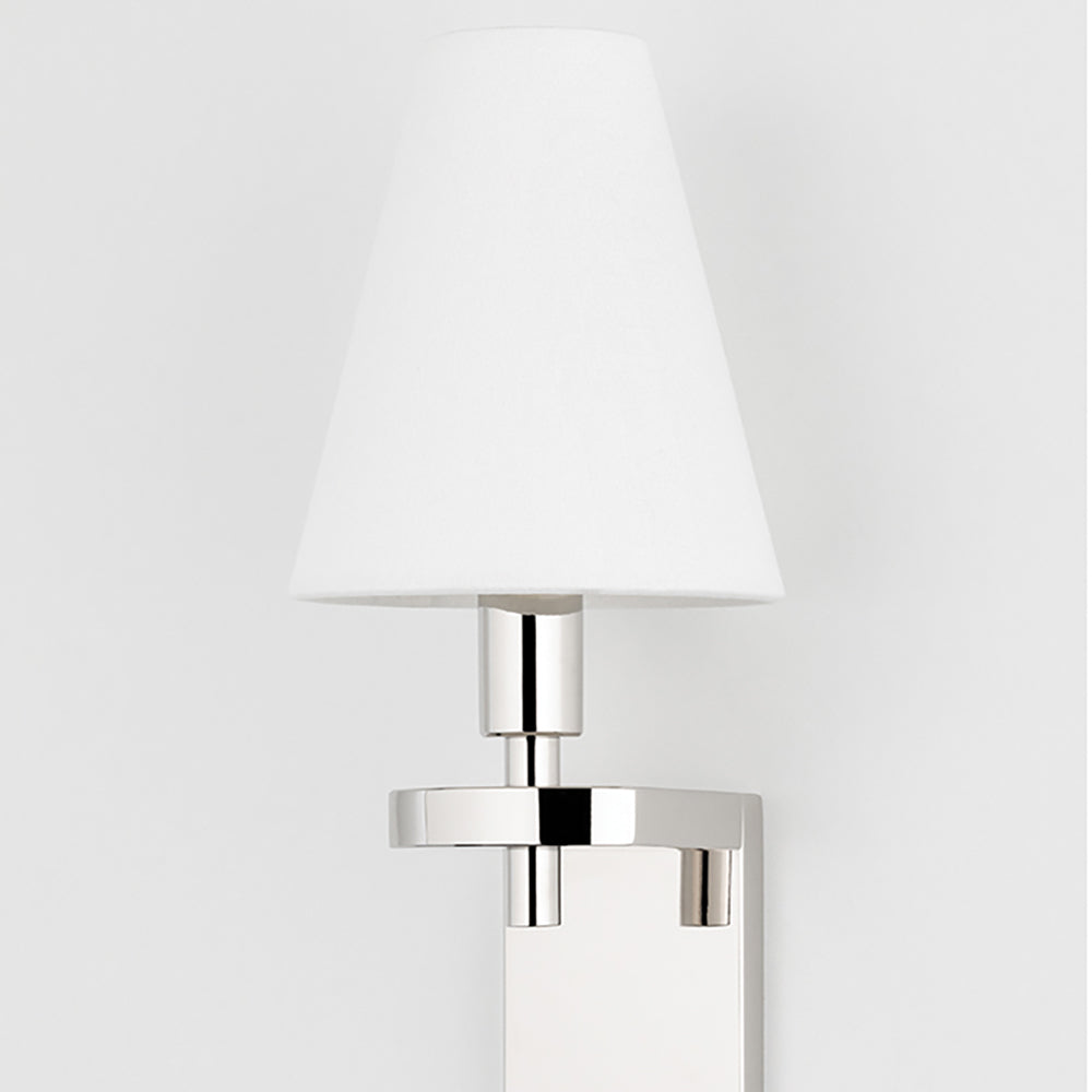 Product photograph of Hudson Valley Lighting Dooley Wall Sconce Polished Nickel from Olivia's.