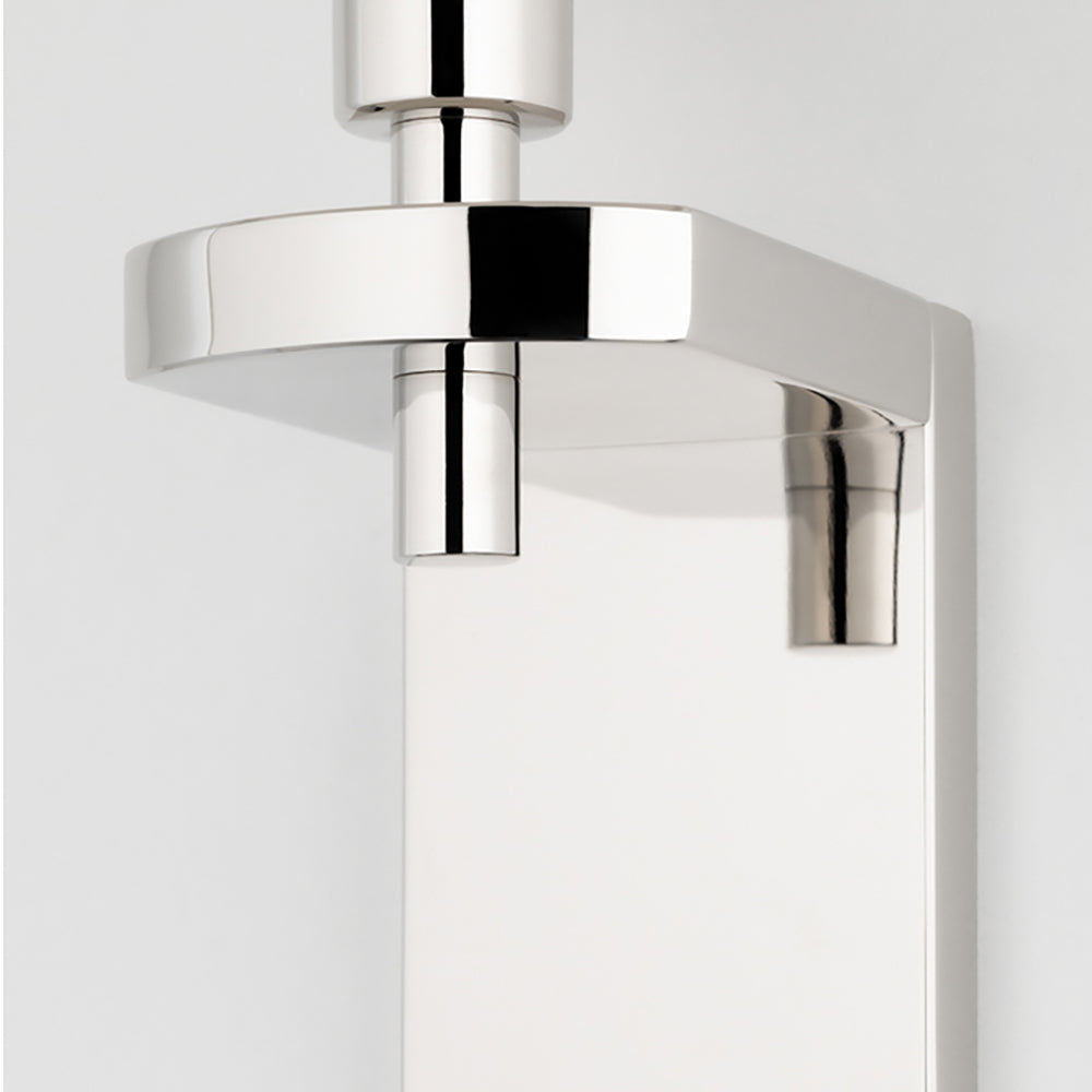 Product photograph of Hudson Valley Lighting Dooley Wall Sconce Polished Nickel from Olivia's.
