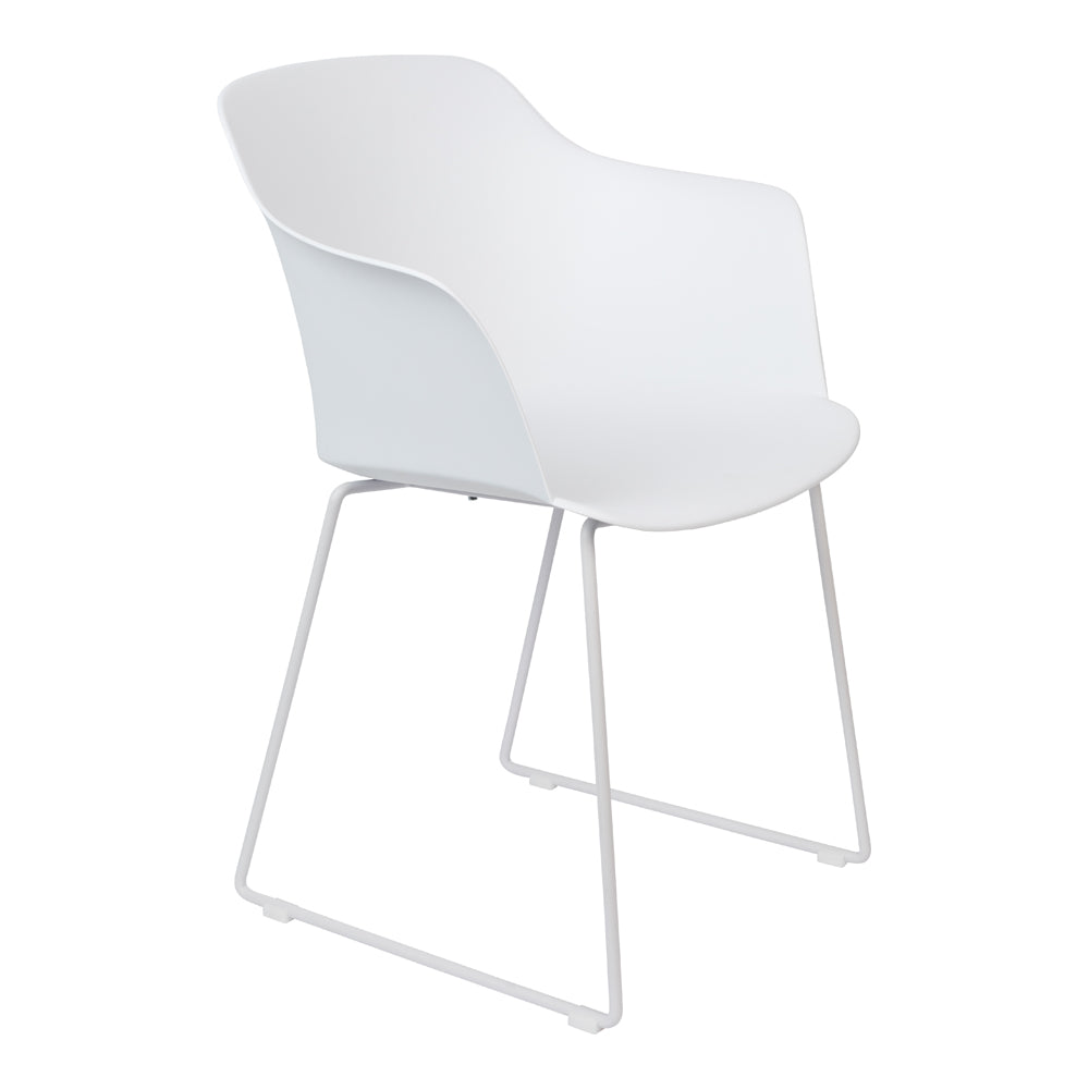 Product photograph of Olivia S Nordic Living Collection - Set Of 2 Tor Dining Chairs In White from Olivia's