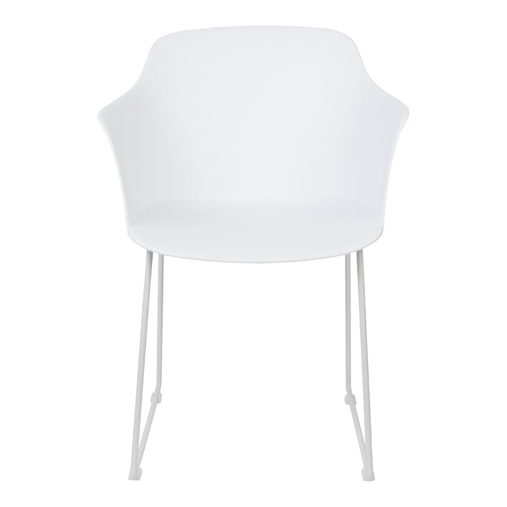 Product photograph of Olivia S Nordic Living Collection - Set Of 2 Tor Dining Chairs In White from Olivia's.