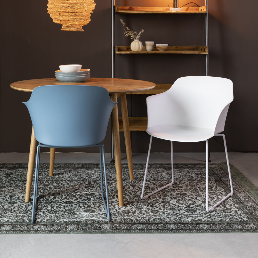 Product photograph of Olivia S Nordic Living Collection - Set Of 2 Tor Dining Chairs In White from Olivia's.