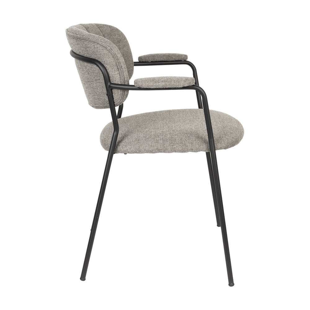 Product photograph of Olivia S Nordic Living Collection Set Of 2 Holen Armchair In Black Grey from Olivia's.