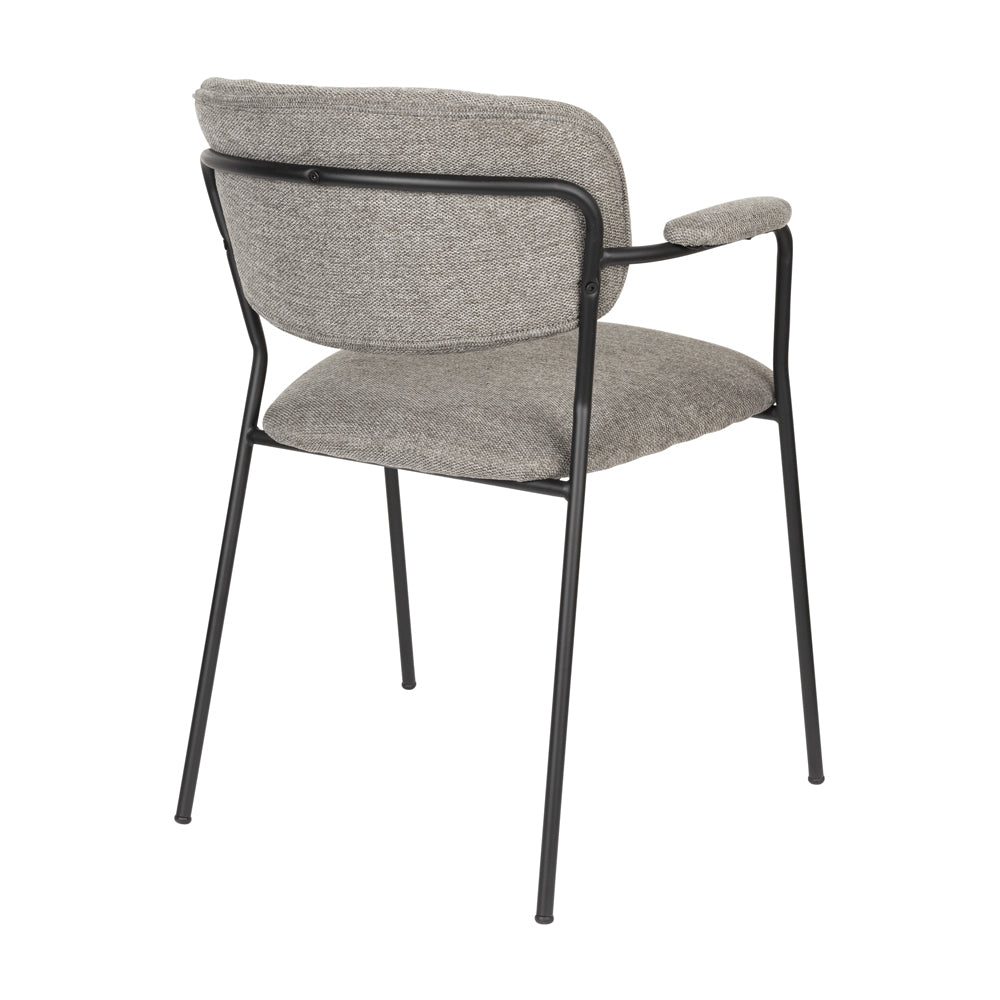 Product photograph of Olivia S Nordic Living Collection Set Of 2 Holen Armchair In Black Grey from Olivia's.