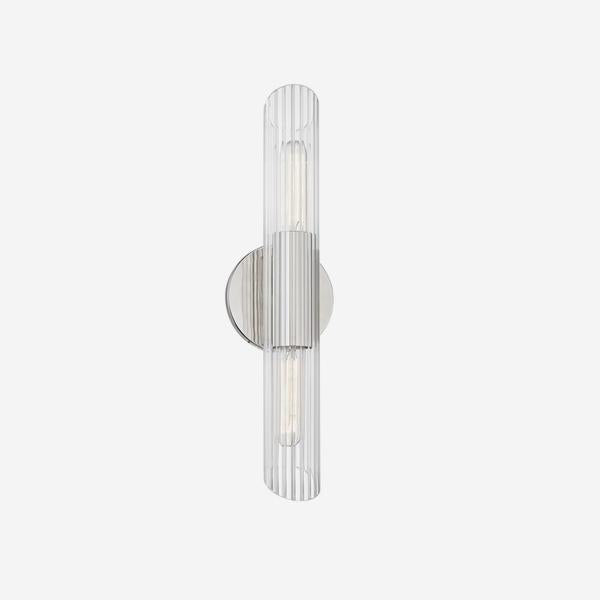 Product photograph of Andrew Martin Cecily Wall Light Polished Nickel Large from Olivia's.