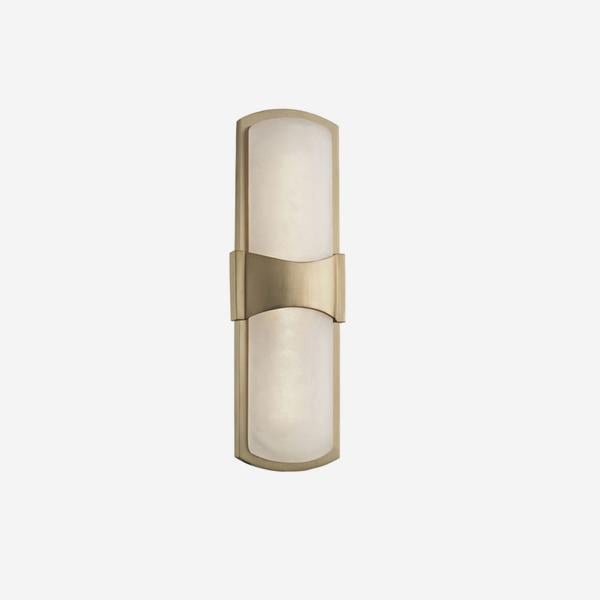 Product photograph of Andrew Martin Valencia Wall Light Aged Brass Large from Olivia's.