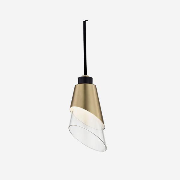 Product photograph of Andrew Martin Angie Pendant Light Aged Brass from Olivia's