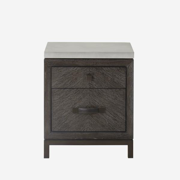 Product photograph of Andrew Martin Emerson Bedside Table Black from Olivia's.