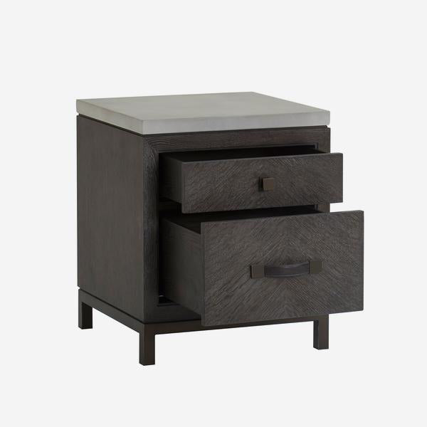 Product photograph of Andrew Martin Emerson Bedside Table Black from Olivia's.