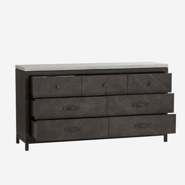 Product photograph of Andrew Martin Emerson Chest Of Drawers Black from Olivia's.