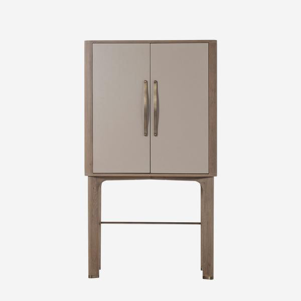 Product photograph of Andrew Martin Bar Charlie Cabinet Brown from Olivia's.