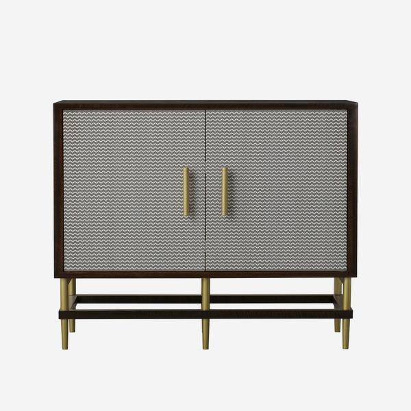 Product photograph of Andrew Martin Reuben Sideboard Black Grey from Olivia's.