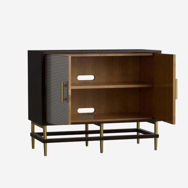 Product photograph of Andrew Martin Reuben Sideboard Black Grey from Olivia's.