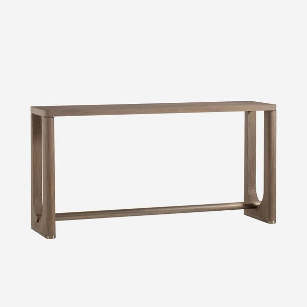 Product photograph of Andrew Martin Charlie Console Table Brown from Olivia's