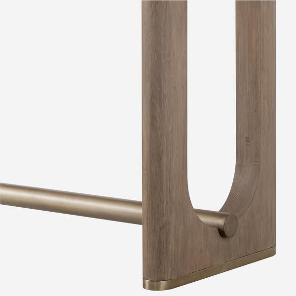 Product photograph of Andrew Martin Charlie Console Table Brown from Olivia's.