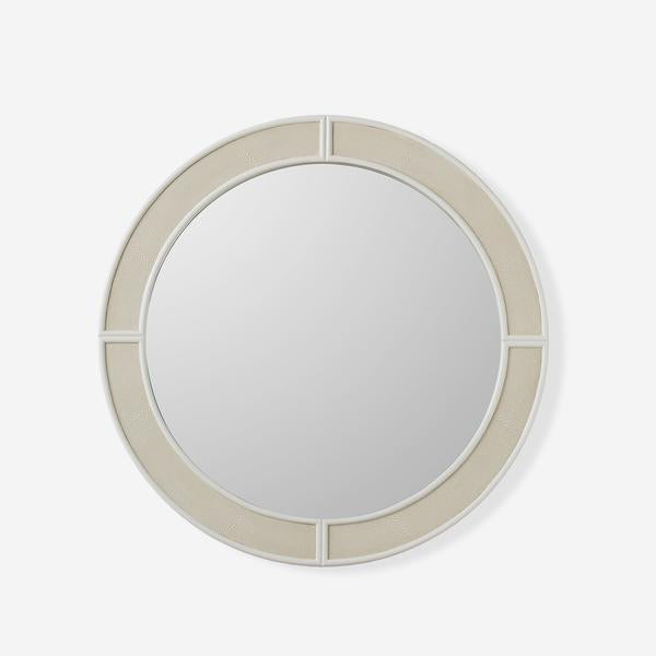 Andrew Martin Alice Wall Mirror White Round