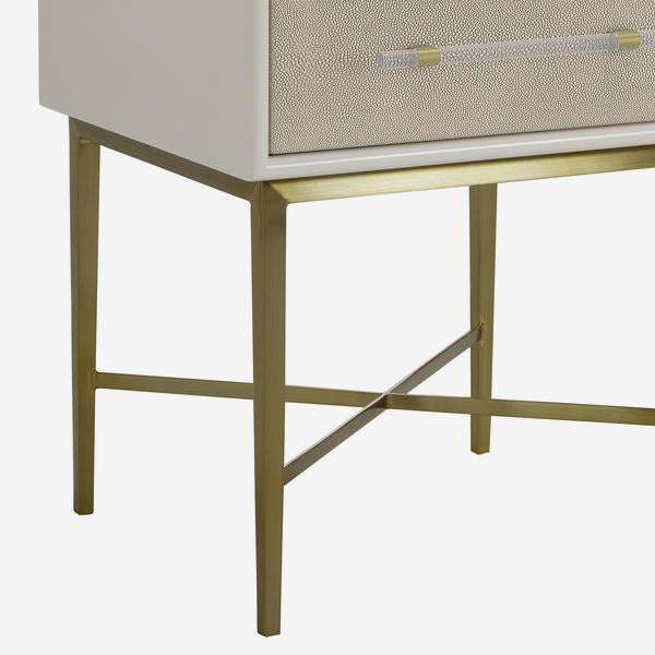 Product photograph of Andrew Martin Alice Bedside Table White from Olivia's.