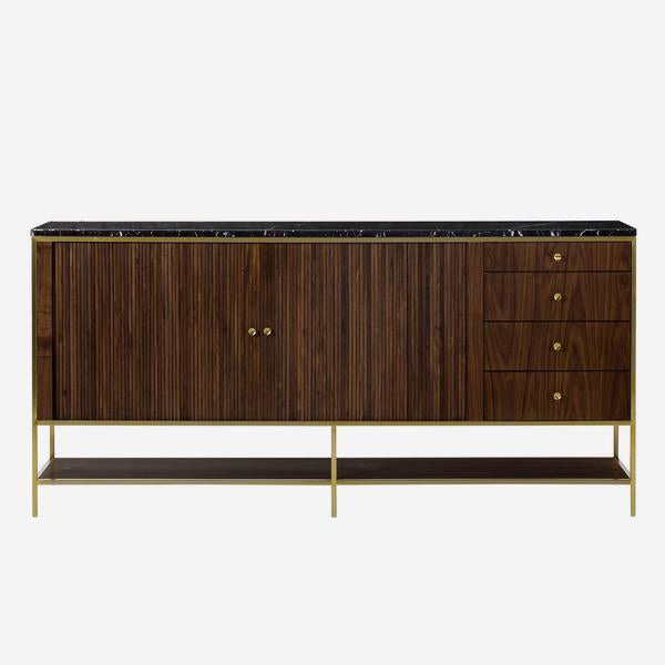 Product photograph of Andrew Martin Chester Sideboard Black Large from Olivia's.