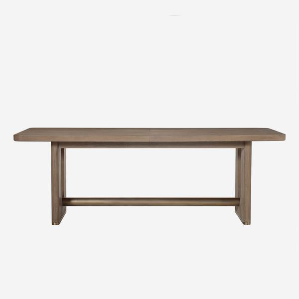 Product photograph of Andrew Martin Charlie 12 Seater Extending Dining Table Brown from Olivia's.