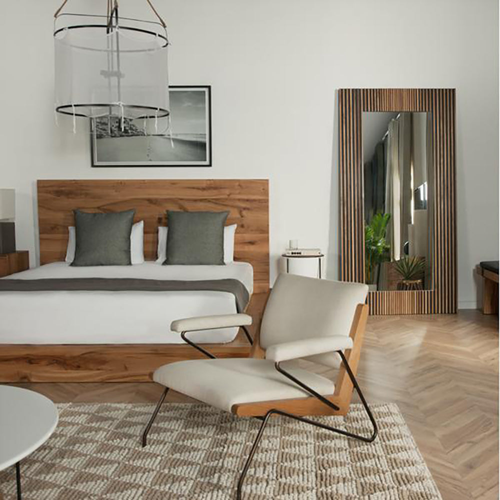 Product photograph of Andrew Martin Moda Rug Brown White 244 X 4 X 153cm from Olivia's.