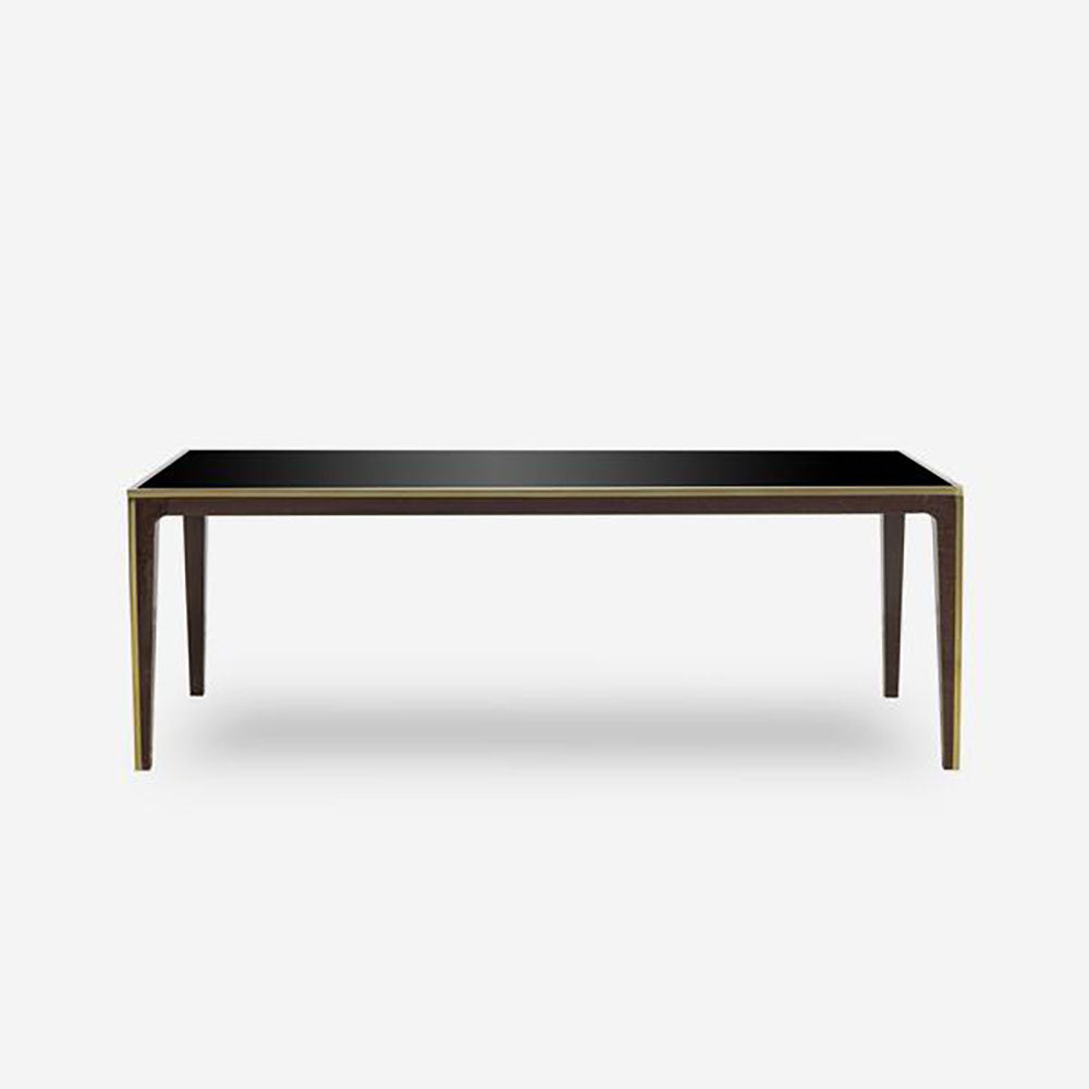 Product photograph of Andrew Martin Silhouette 6 Seater Dining Table Black from Olivia's.