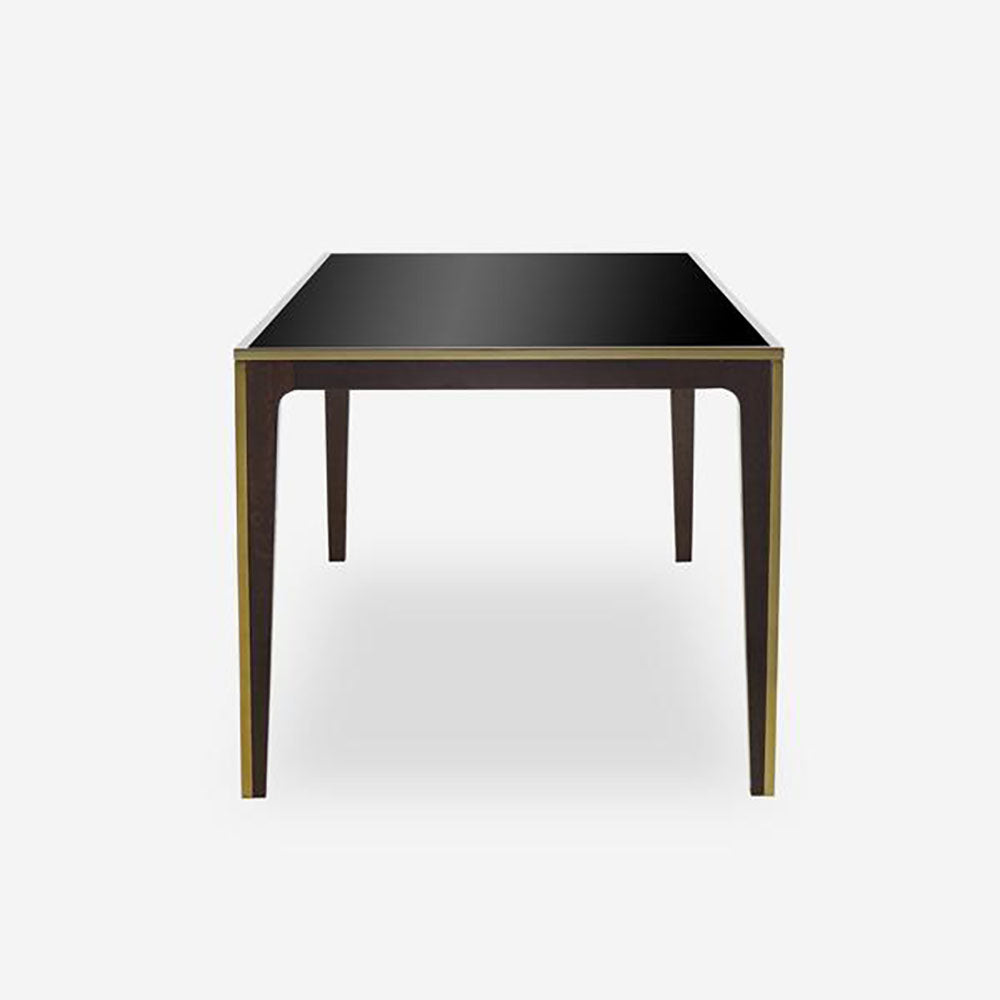 Product photograph of Andrew Martin Silhouette 6 Seater Dining Table Black from Olivia's.