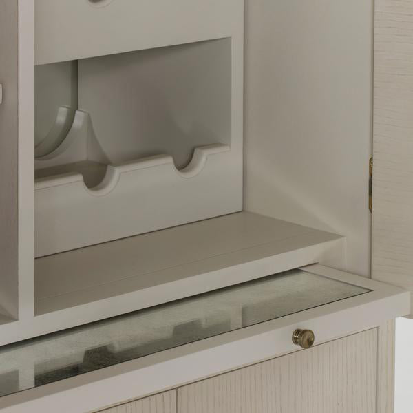 Product photograph of Andrew Martin Bar Cabinet Reagan White from Olivia's.