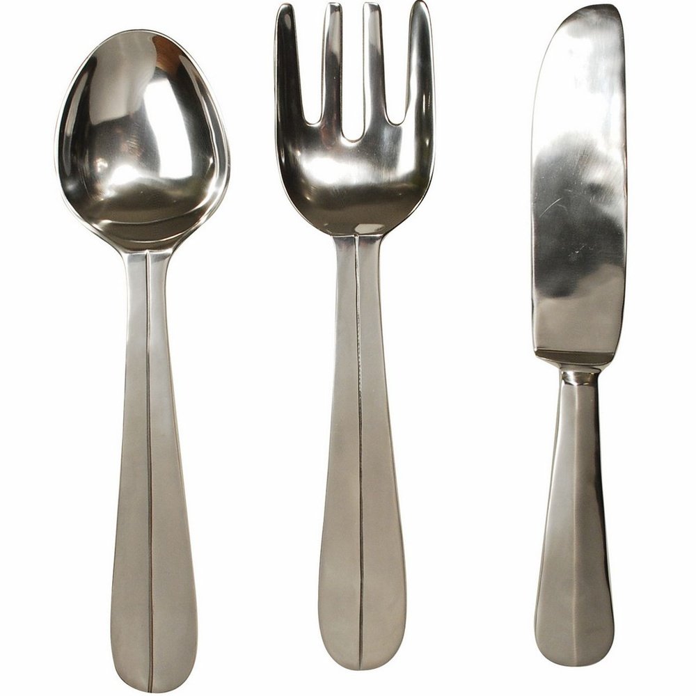 Product photograph of Libra Midnight Mayfair Collection - Aluminium Cutlery Set Wall Hanging from Olivia's