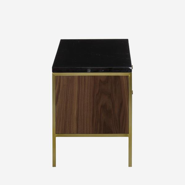 Product photograph of Andrew Martin Chester Media Unit Black Small from Olivia's.