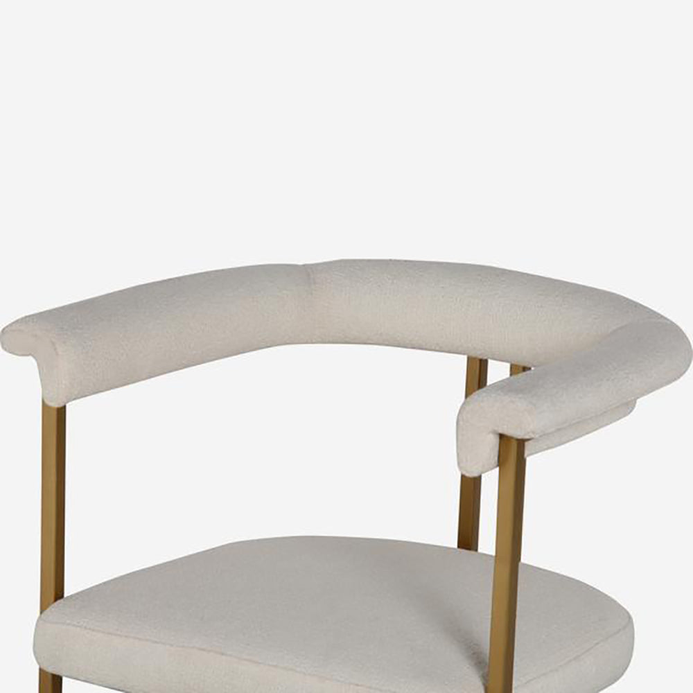 Product photograph of Andrew Martin Martha Occasional Chair White from Olivia's.