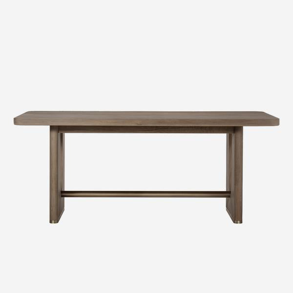 Product photograph of Andrew Martin Charlie 6 Seater Dining Table Brown from Olivia's.