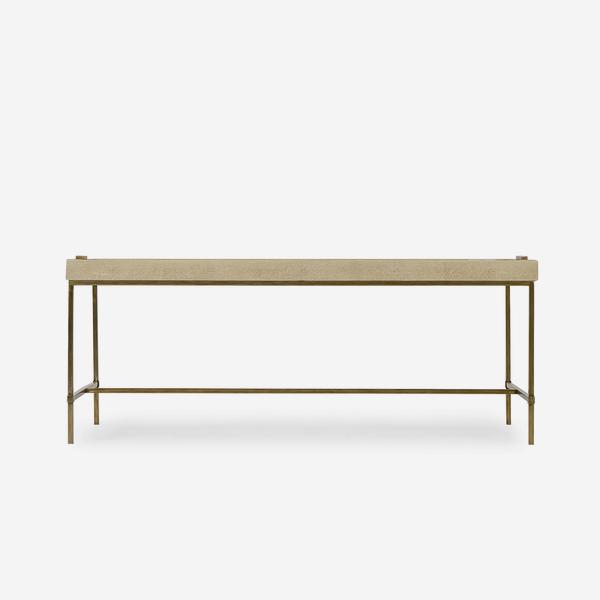 Product photograph of Andrew Martin Edith Coffee Table Latte Shagreen from Olivia's.
